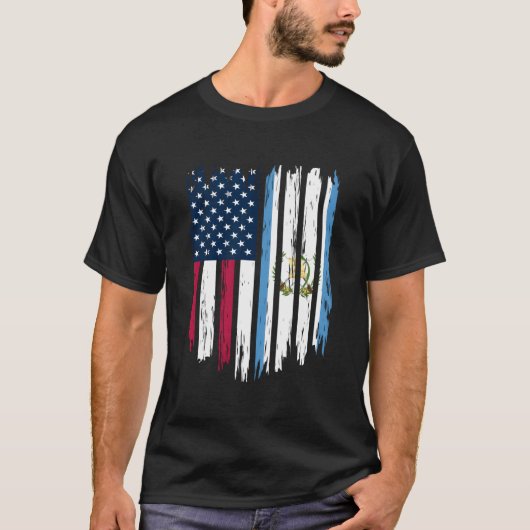 Foreigner Immigrant Usa United States Guatemala Fl Tシャツ (正面)