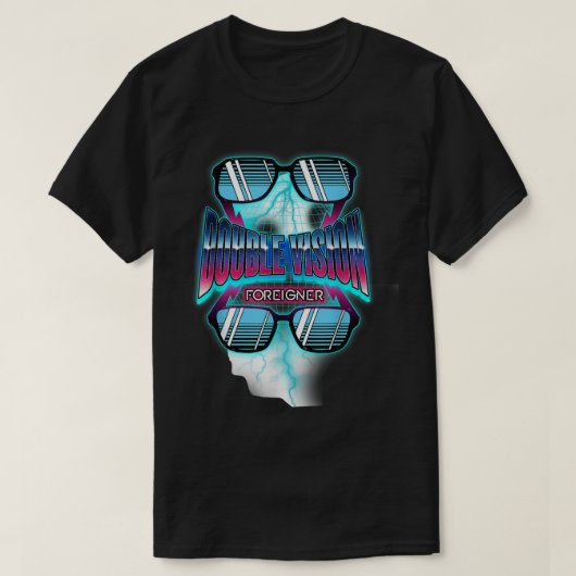 Foreigner Official Double Vision  Tシャツ (デザイン正面)