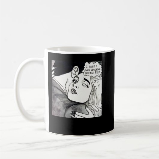 Forensic Filesのを見ていたらいいのにクラシック コーヒーマグカップ (左)