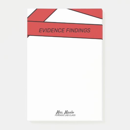 Forensic Labクラススクリプト名Post-Itメモ ポストイット (正面)