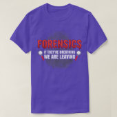 Forensic Science Funny Crime Scene Evidence DNA Cr Tシャツ (デザイン正面)