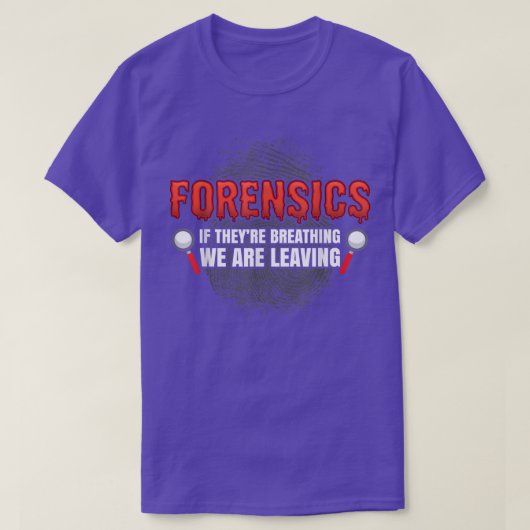 Forensic Science Funny Crime Scene Evidence DNA Cr Tシャツ (デザイン正面)