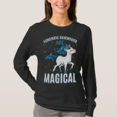 Forensic Scientists Are Magical Unicorn Job Crime  Tシャツ (正面)
