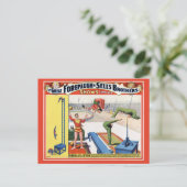 Forepaugh & Sells Brothersヴィンテージサーカスのポスター ポストカード (スタンド正面)