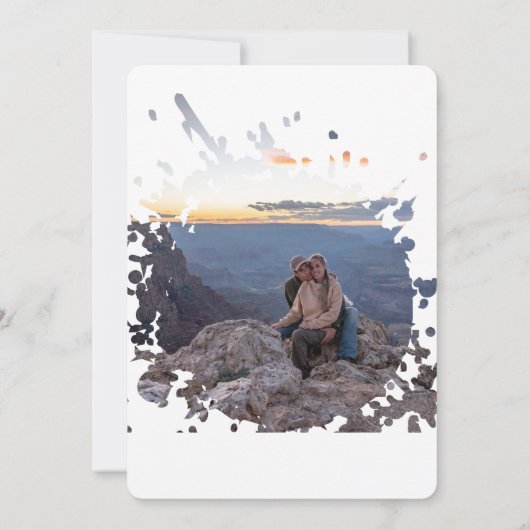 Forest 4X4 Truck Wedding Invitation 招待状 (裏面)