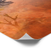 Forest Adventure Boy Watercolor Deer  ポスター (角)