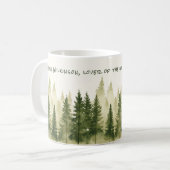 Forest Adventure Name Quote Mug コーヒーマグカップ (正面左)