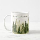 Forest Adventure Name Quote Mug コーヒーマグカップ (左)
