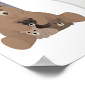 Forest and camping growth chart ポスター (角)