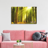 Forest and Deer image for 包まれた-canvas Canvas Pr キャンバスプリント (インサイチュ (リビング))