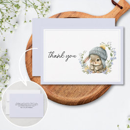 Forest Animal Baby Shower Thank You Card サンキューカード