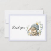 Forest Animal Baby Shower Thank You Card サンキューカード (正面)
