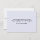 Forest Animal Baby Shower Thank You Card サンキューカード (裏面)