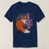 Forest Animal Lover Sakura Cute Cherry Blossom Fo Tシャツ (デザイン正面)