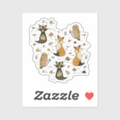 Forest animals シール (シート)