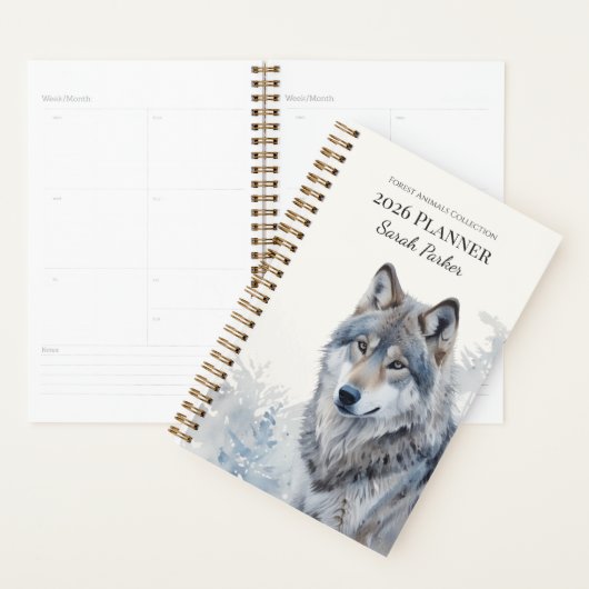 Forest Animals Personalized 2026 Planner プランナー手帳 (ディスプレー)