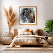 Forest Animals Rustic Wall Art | Nature Poster ポスター