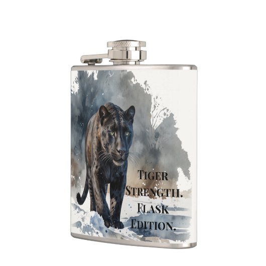 Forest Animals Tiger Strength Flask フラスク (左)