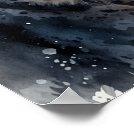 Forest Animals Woodland Wall Art | Rustic Poster ポスター (角)