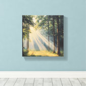 Forest Bathing in Sunlight キャンバスプリント (インサイチュ (ウッドフロア))