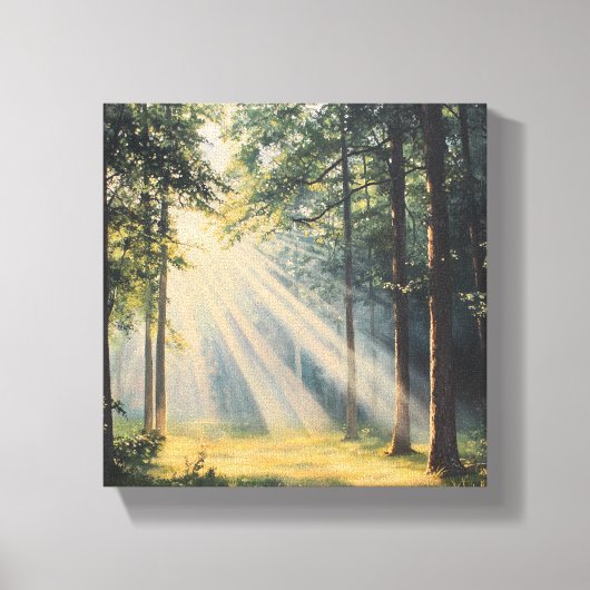 Forest Bathing in Sunlight キャンバスプリント (正面)