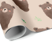 Forest Bear Spring Gift Wrap ラッピングペーパー (ロールコーナー)