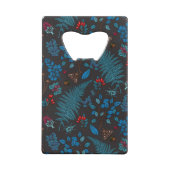 Forest berries, leaves and bugs 1 クレジットカード栓抜き (裏面)