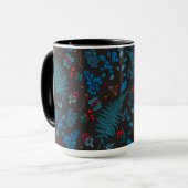 Forest berries, leaves and bugs 1 マグカップ (正面左)