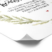 FOREST BOUQUETS 永遠に私たちの心に メモリアルサイン ポスター (角)