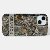 Forest Branches Camouflage Personalized Case-Mate iPhoneケース (裏面 (横))