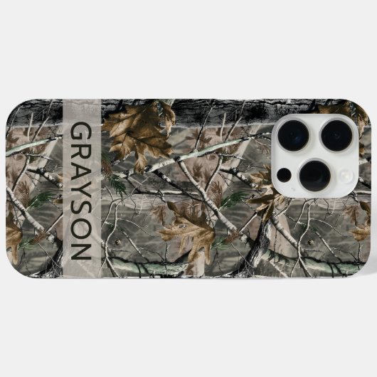 Forest Branches Camouflage Personalized Case-Mate iPhoneケース (裏面 (横))