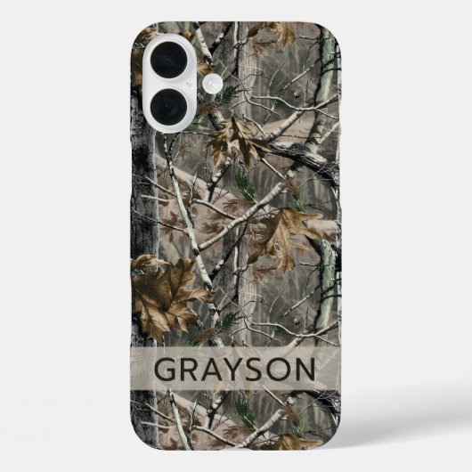 Forest Branches Camouflage Personalized Case-Mate iPhoneケース (裏面)