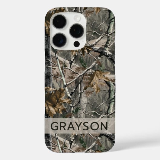 Forest Branches Camouflage Personalized Case-Mate iPhoneケース (裏面)