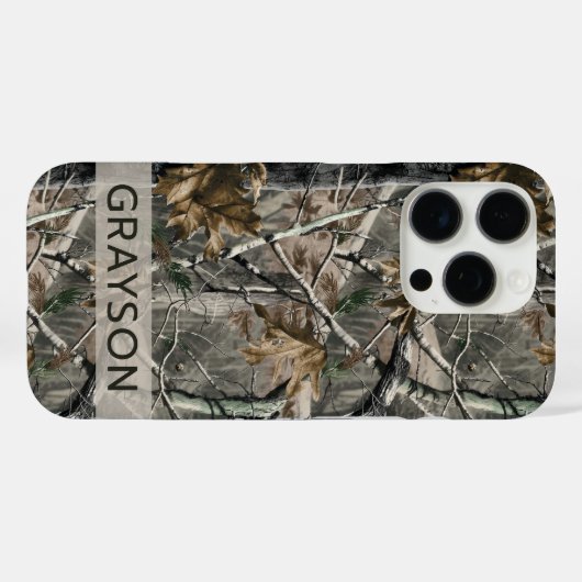 Forest Branches Camouflage Personalized Case-Mate iPhoneケース (裏面 (横))
