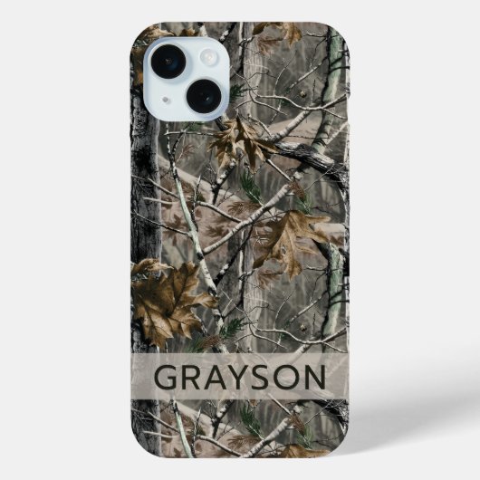 Forest Branches Camouflage Personalized Case-Mate iPhoneケース (裏面)