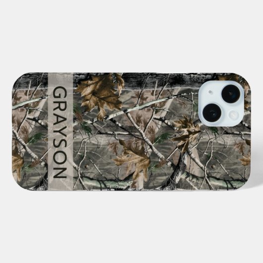 Forest Branches Camouflage Personalized Case-Mate iPhoneケース (裏面 (横))