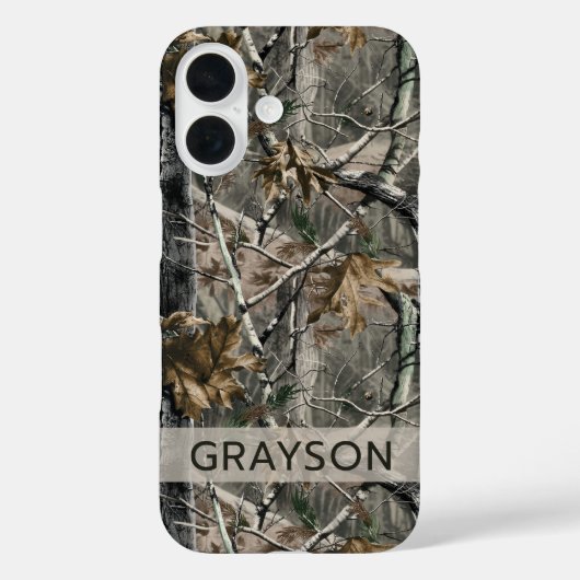 Forest Branches Camouflage Personalized Case-Mate iPhoneケース (裏面)