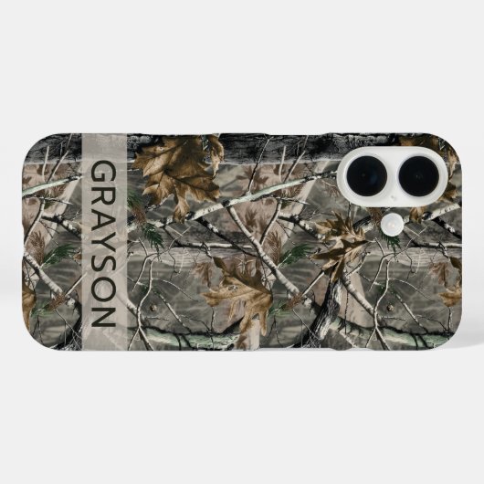 Forest Branches Camouflage Personalized Case-Mate iPhoneケース (裏面 (横))