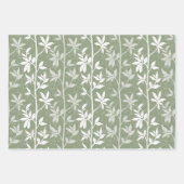 Forest Breeze Minimalist Botanical Silhouette ラッピングペーパーシート (正面3)