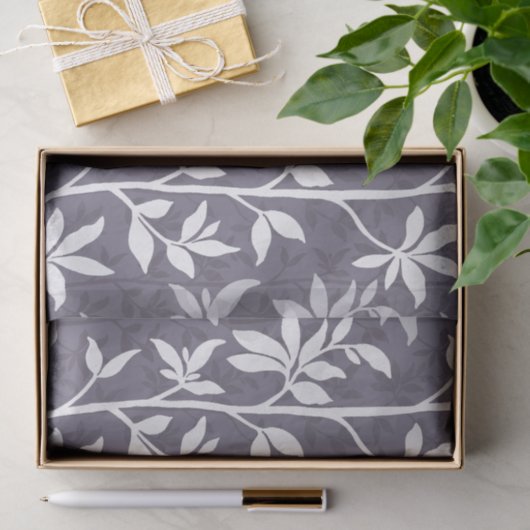 Forest Breeze Minimalist Botanical Silhouette Lav 薄葉紙 (ギフト)