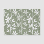 Forest Breeze Minimalist Botanical Silhouette Sage 薄葉紙 (正面)