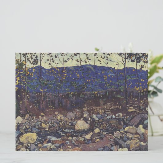 Forest Brook at Leissigen, Switzerland (Landscape) カード (スタンド正面)