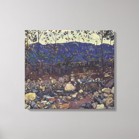 Forest Brook at Leissigen, Switzerland (Landscape) キャンバスプリント (正面)