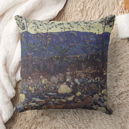 Forest Brook at Leissigen, Switzerland (Landscape) クッション (ブランケット)