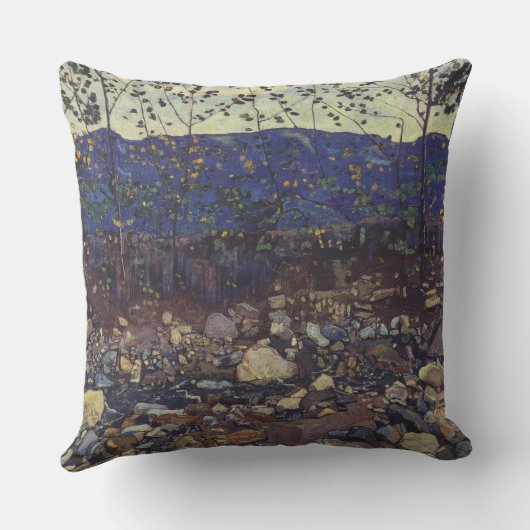 Forest Brook at Leissigen, Switzerland (Landscape) クッション (裏面)