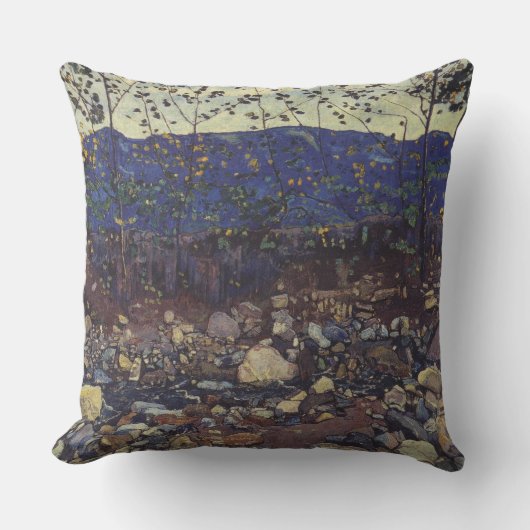 Forest Brook at Leissigen, Switzerland (Landscape) クッション (正面)