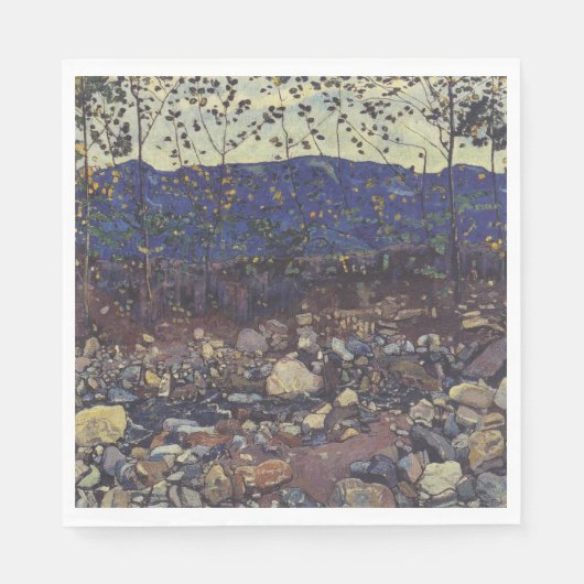 Forest Brook at Leissigen, Switzerland (Landscape) スタンダードランチョンナプキン (正面)