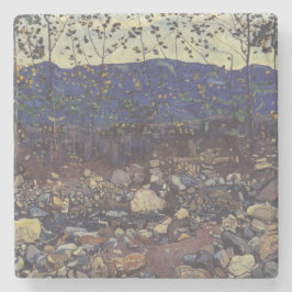 Forest Brook at Leissigen, Switzerland (Landscape) ストーンコースター