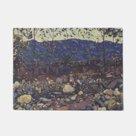 Forest Brook at Leissigen, Switzerland (Landscape) ドアマット