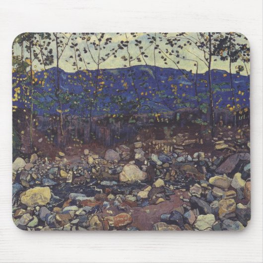 Forest Brook at Leissigen, Switzerland (Landscape) マウスパッド (正面)